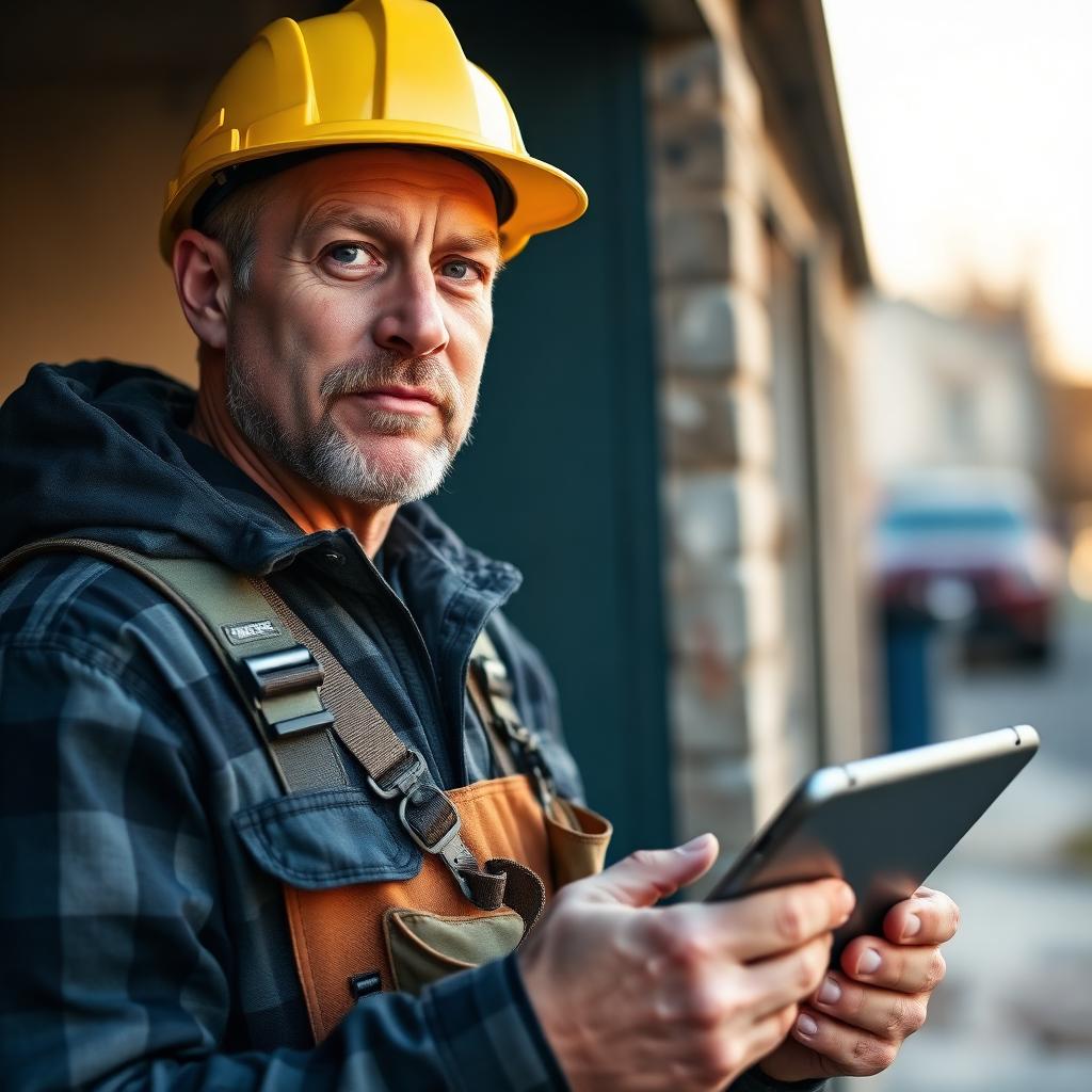 Embarc field operator working a residential fiber route